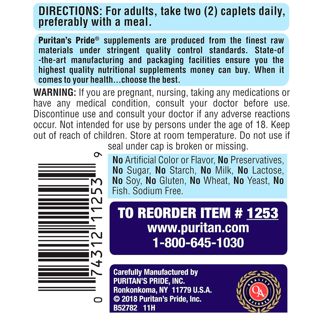 Complejo B Puritans Pride 50 mg 250 Capsulas - Imagen 3