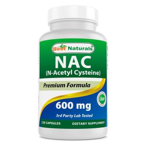 NAC (N-Acetyl Cysteine) Best Natural 600 mg 120 Capsulas