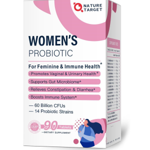 Probiótico Mujer Nature Target 60 billones 14 Cepas 90 Capsulas