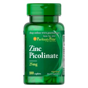 Picolinato-de-Zinc-Puritans-Pride-25mg-100-Capsulas