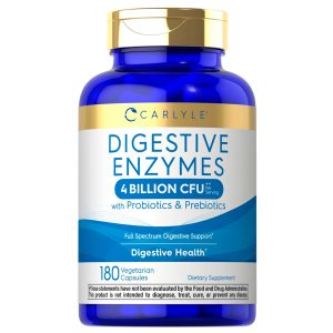 Enzimas Digestivas 4 billones Carlyle 180 Capsulas