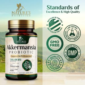 Probiotico Akkermansia Nature Nutrition 1 Billon 60 Cap