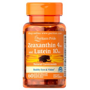 Zeaxantina 4mg Luteina 10mg Puritans Pride 100 capsulas