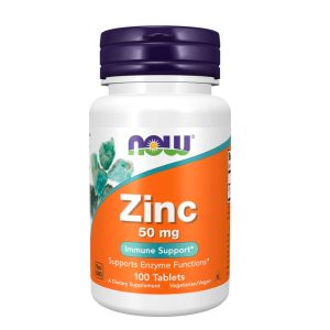 Gluconato de Zinc Now 50 mg 100 Tabletas